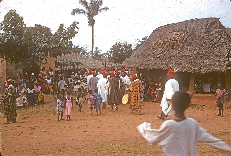 Village open space, Onicha. Source: A Mighty Tree