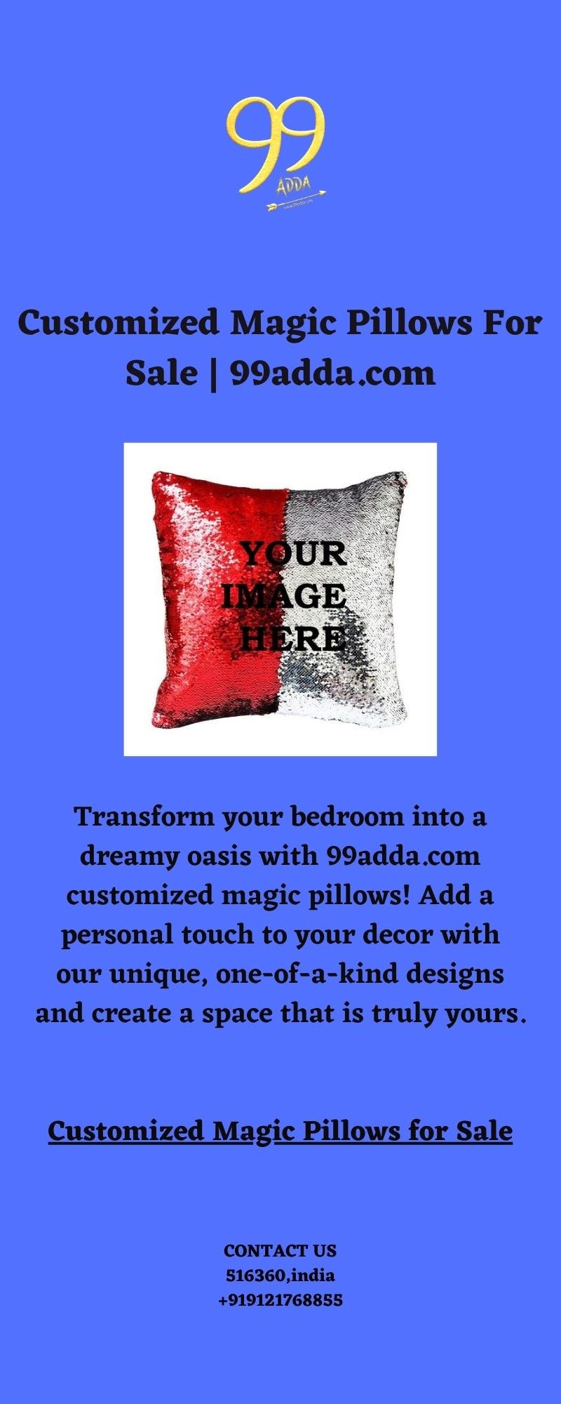 Customized Magic Pillows For Sale Adda Medium