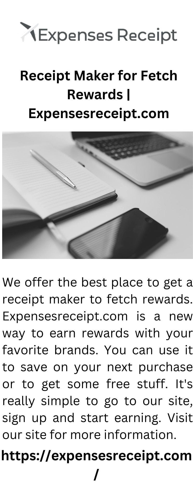 Receipt Maker for Fetch Rewards Expenses