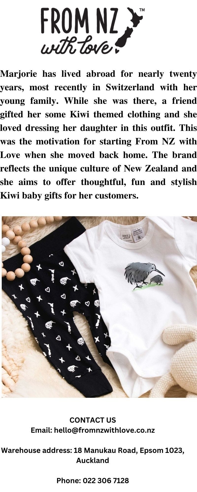 NZ Baby Clothes Fromnzwithlove.co.nz From NZ with Love Medium