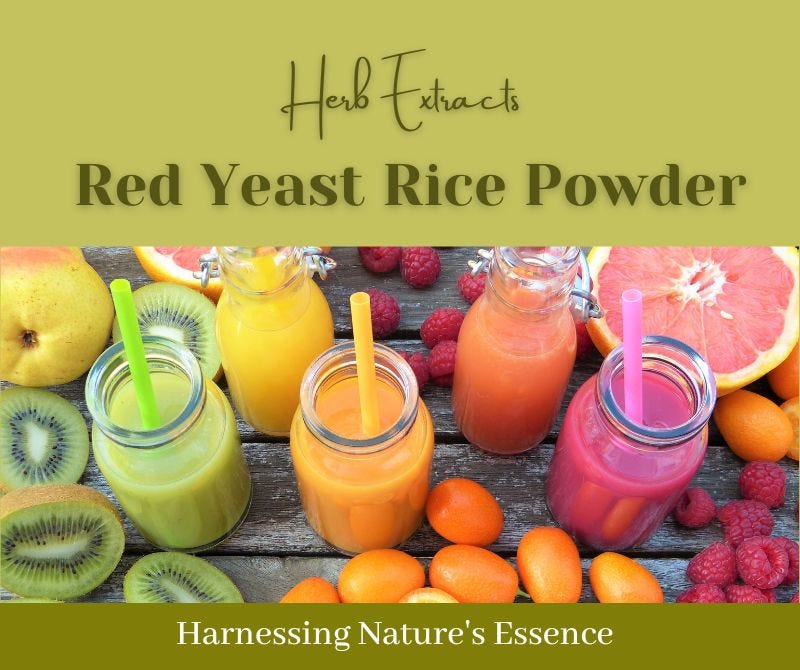 Revitalize Your Health with Red Yeast Rice Powder and Herbal Extracts