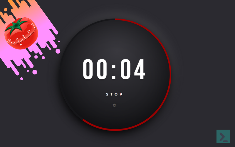 60 Minute Pomodoro Timer Countdown Timer 