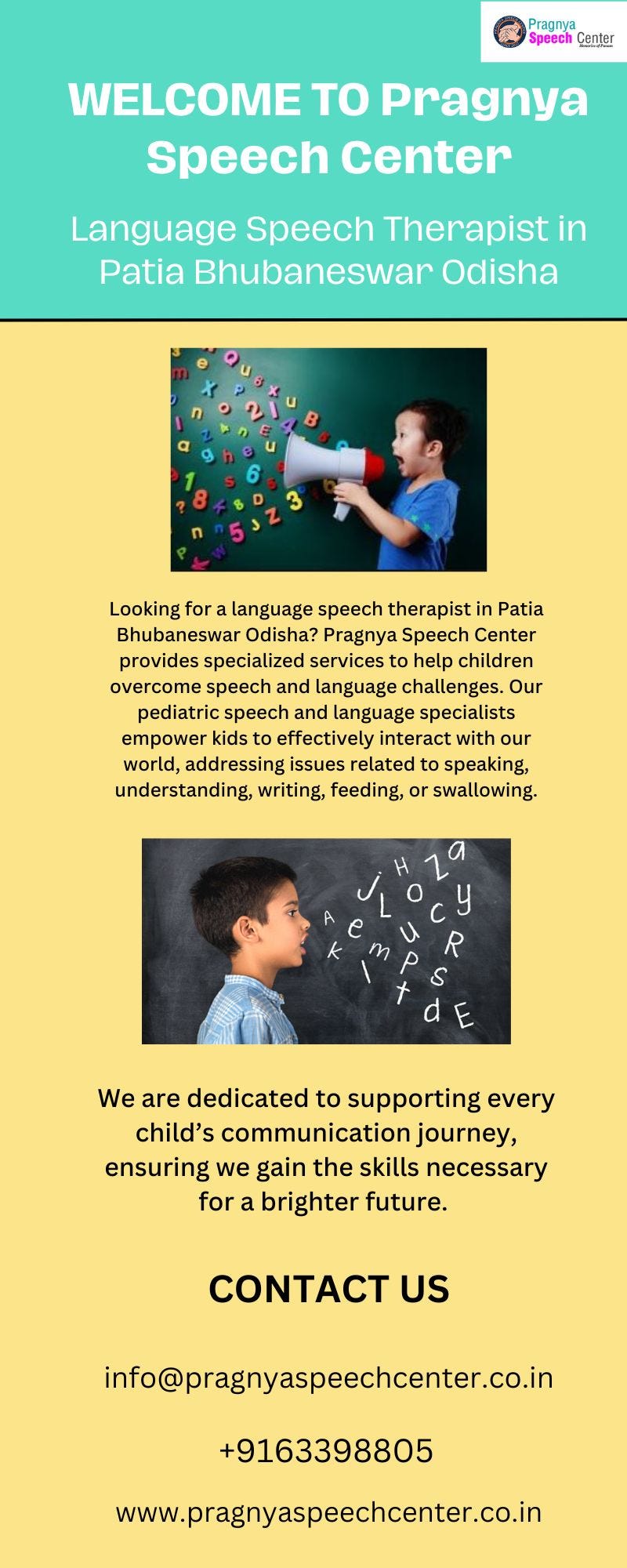 Language Speech Therapist in Patia Bhubaneswar Odisha with Pragnya ...