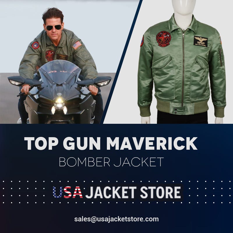 USA Jacket Tom Cruise Maverick Top Gun Jacket