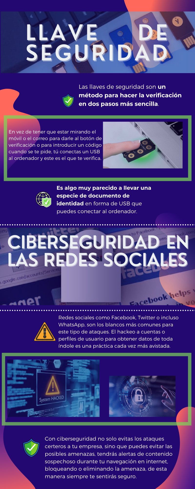 Llave de seguridad y Ciberseguridad en las redes sociales - kimberly ...