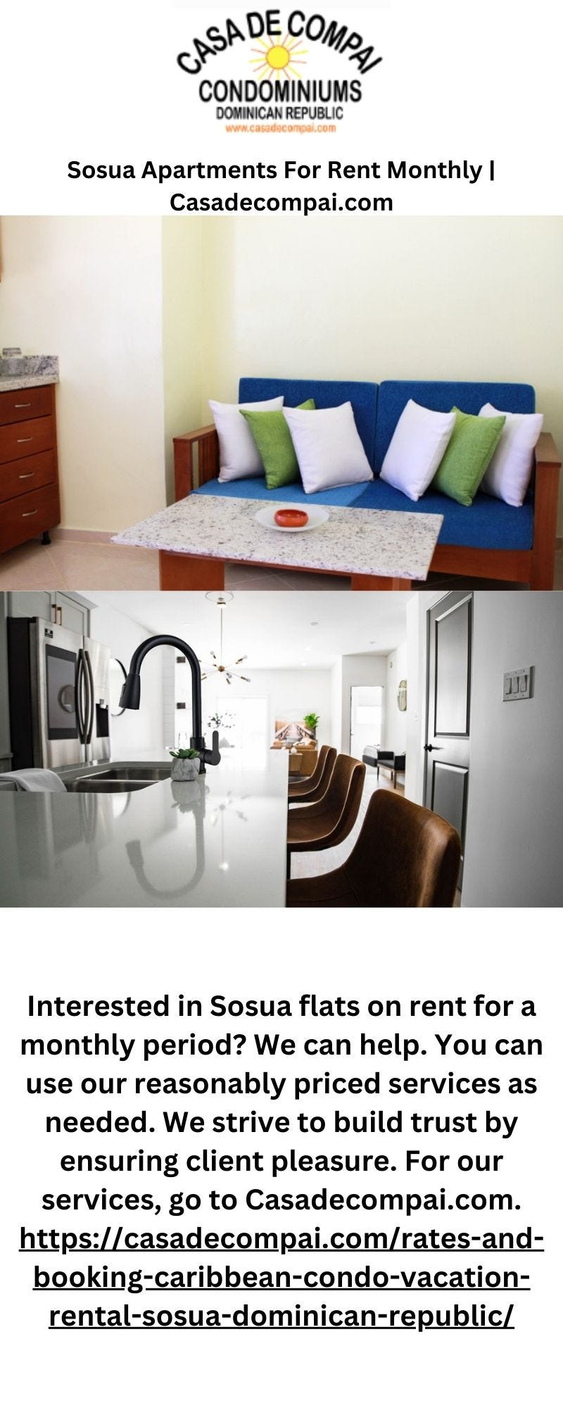 Sosua Apartments For Rent Monthly