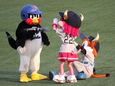 Tokyo Yakult Swallows Mascot photos