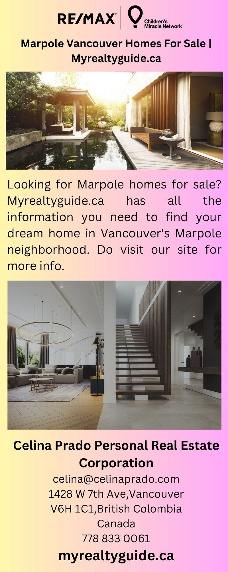 Marpole Vancouver Homes For Sale Myrealtyguide.ca Celina Prado