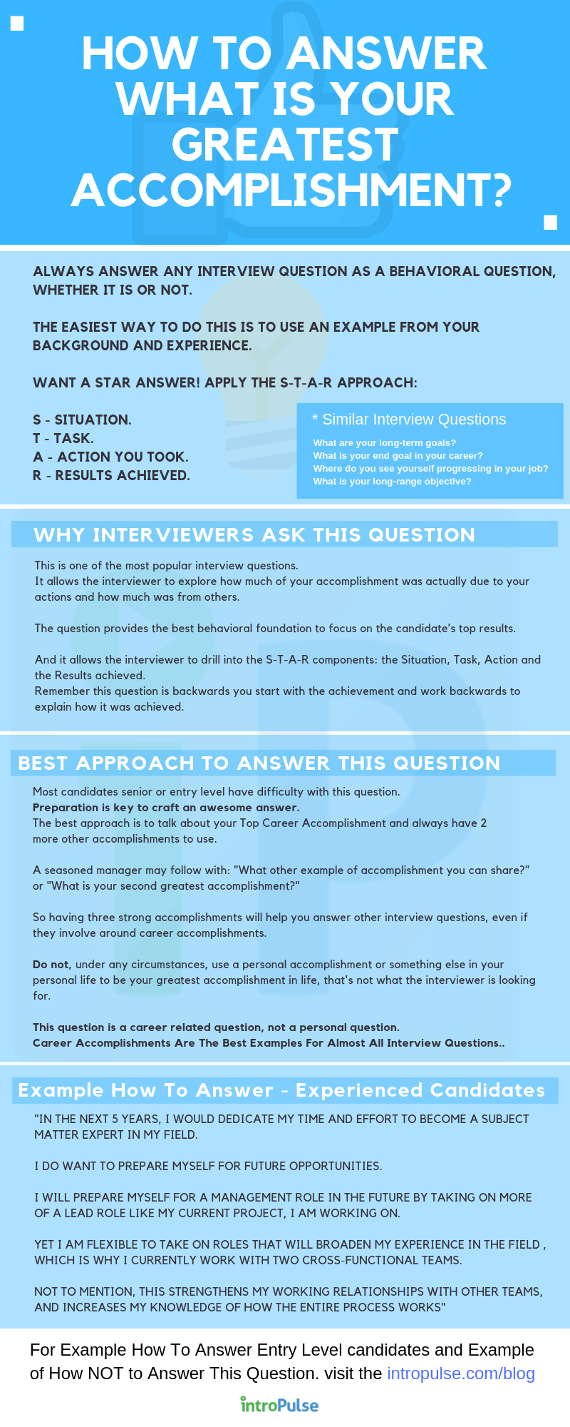 What Is Your Greatest Achievement Sample Answer what Is Y