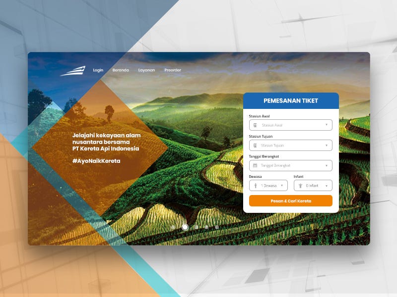 Belajar UI/UX: Mendesain ulang website PT KAI agar lebih menarik | by ...