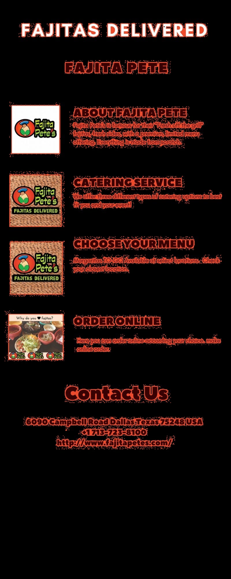 Food Delivery Services Carrollton by Fajita Petes Medium
