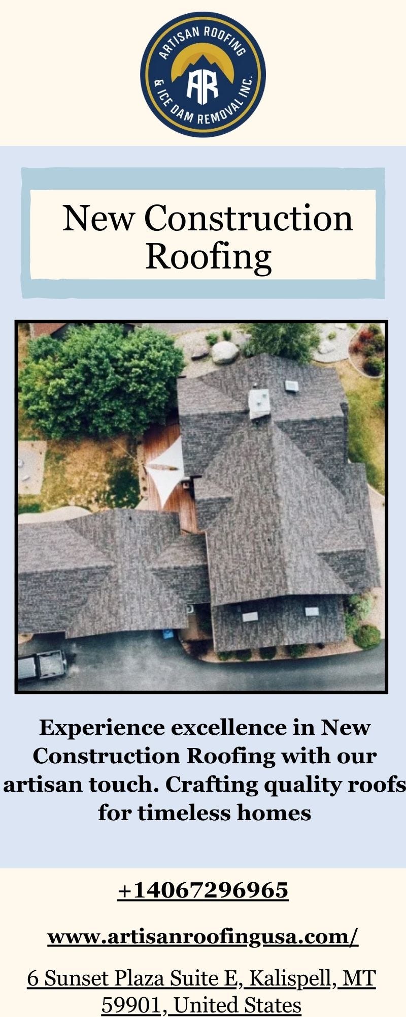 Artisan Roofing Enhancing New Construction Homes in Kalispell MT