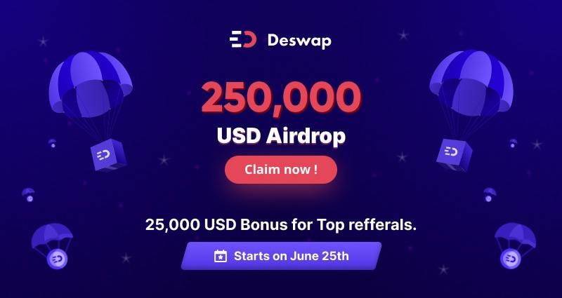 DESWAP FIRST AIRDROP ANNOUNCEMENT | by Deswap | Medium