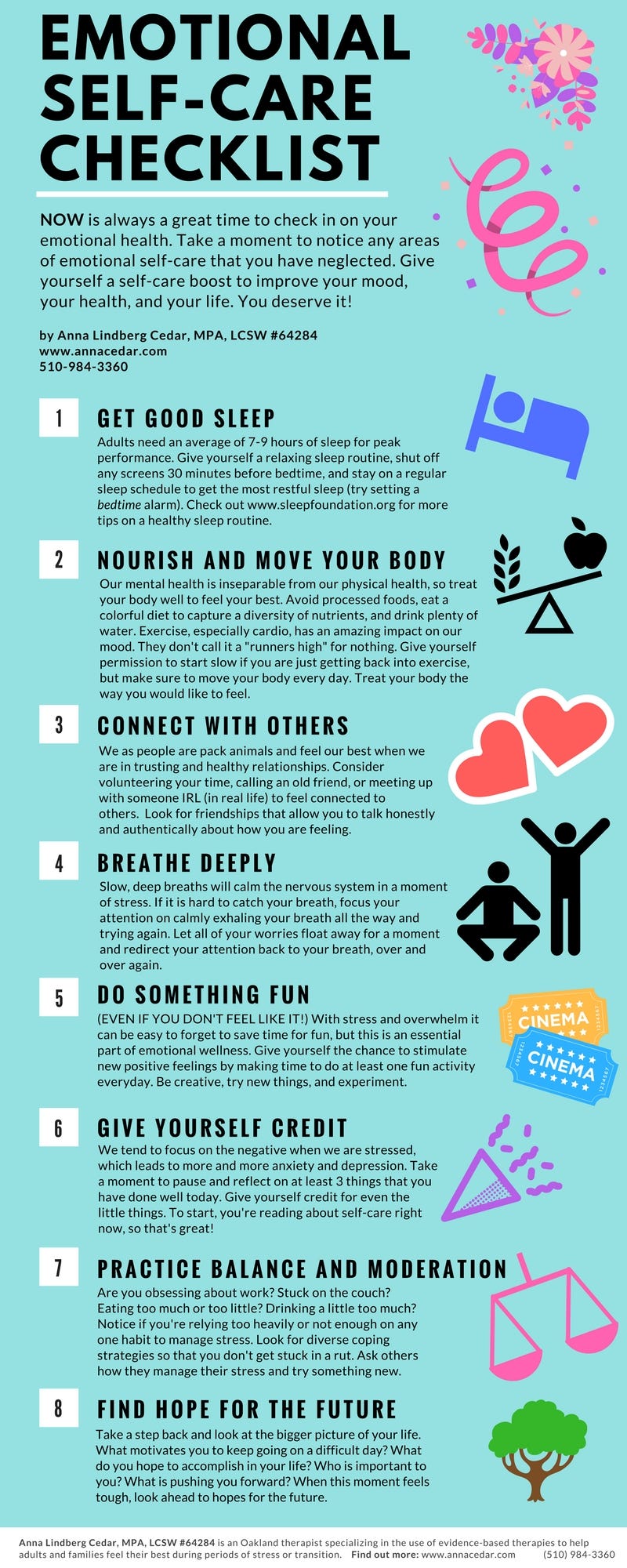 Emotional Self-Care Checklist. If you think others could benefit