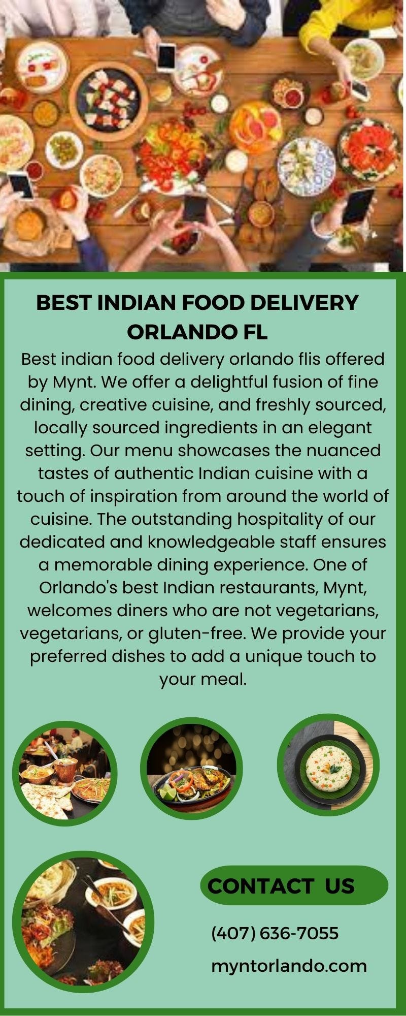 Best Indian Food Delivery Orlando fl Mynt Fine Indian Cuisine Medium