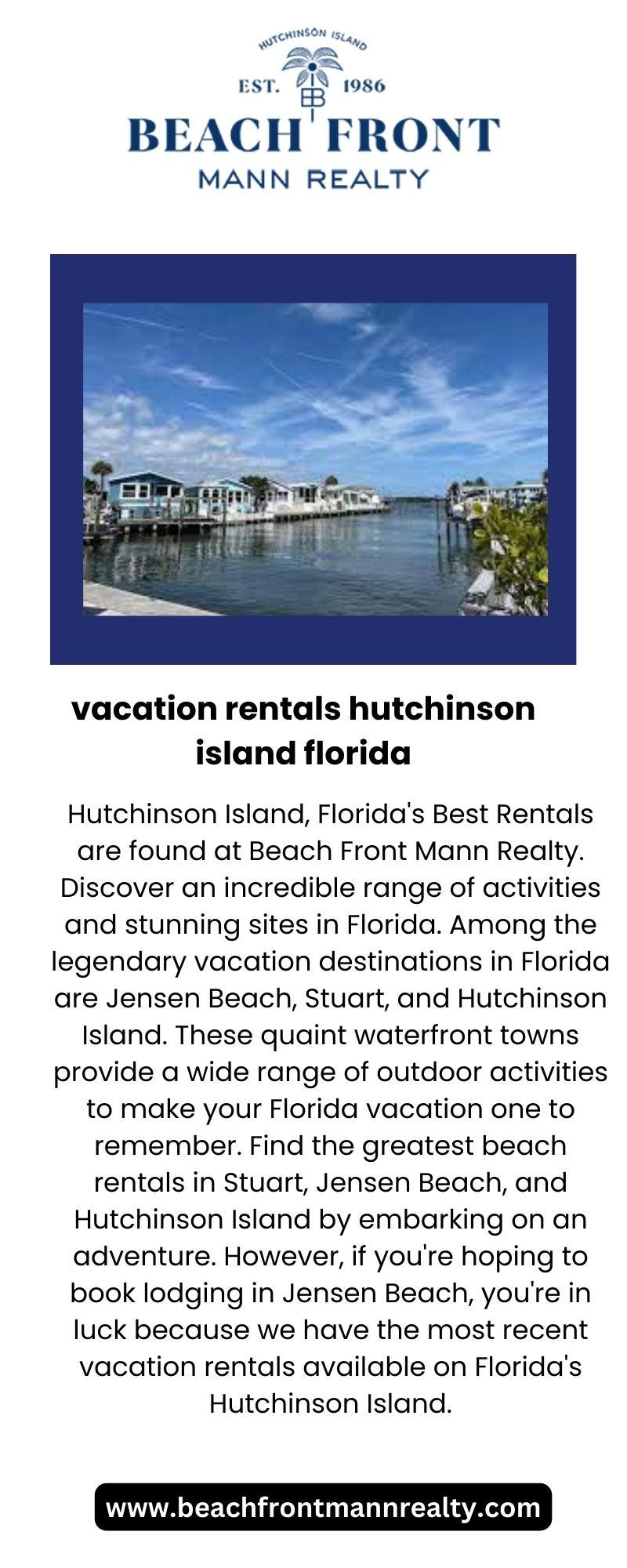 Best Vacation Rentals Hutchinson Island Florida Beach Front Mann Realty