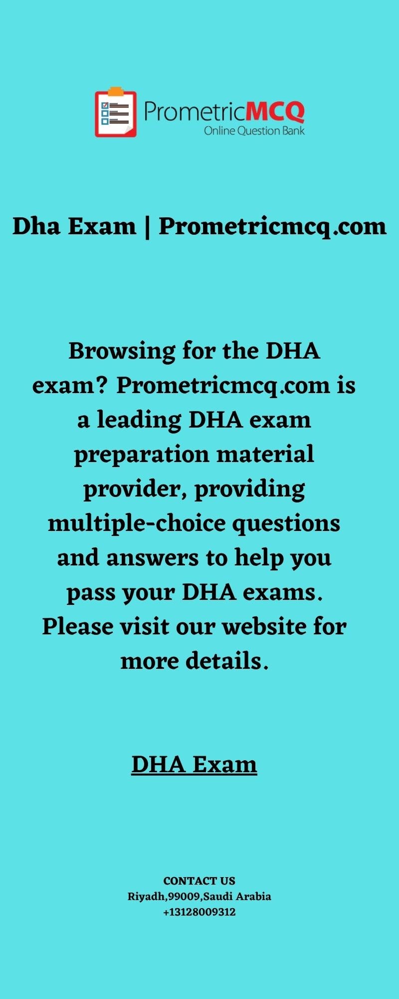 Dha Exam Prometricmcq Prometic Exam Medium