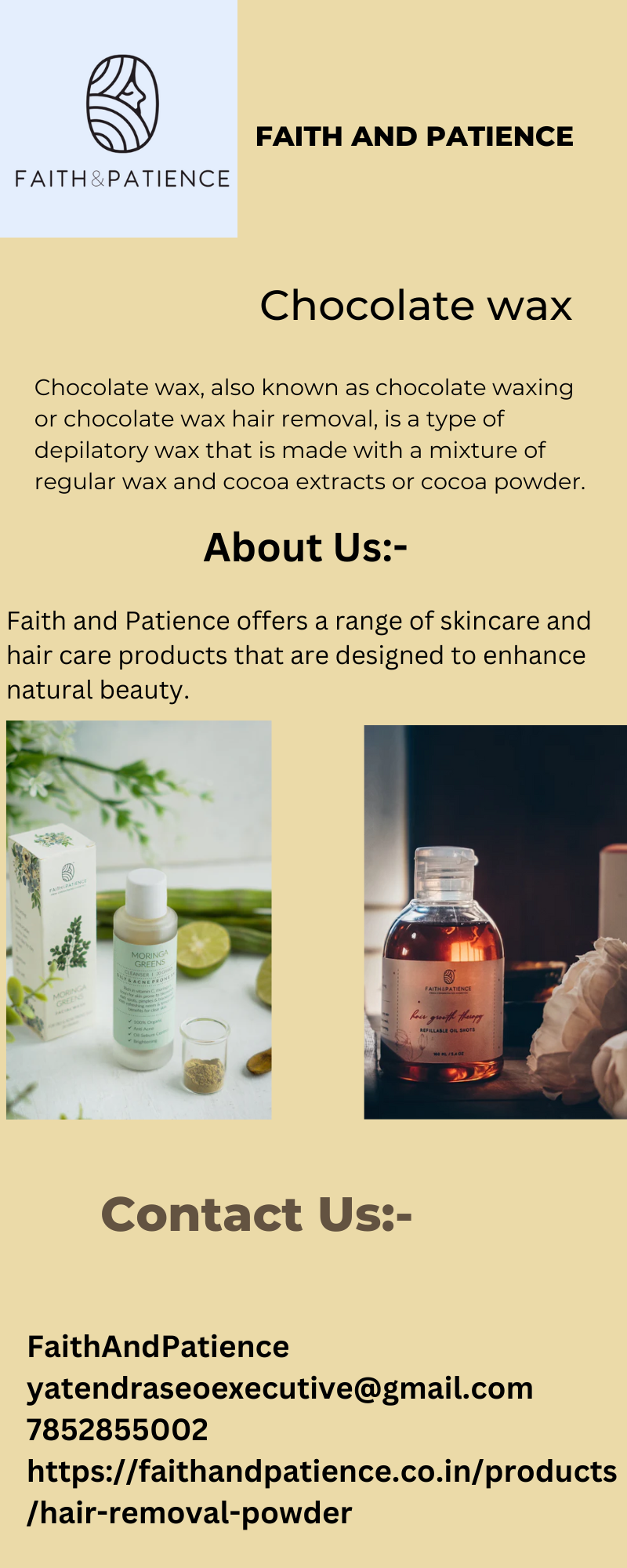 hair removal powder Faith And Patience Medium