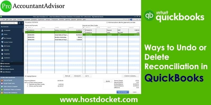 How Do You Undo A Reconciliation In Quickbooks Online How to undo or delete a reconciliation in QuickBooks online? | by Alex