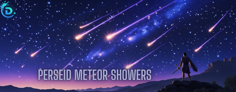 Perseid meteor showers