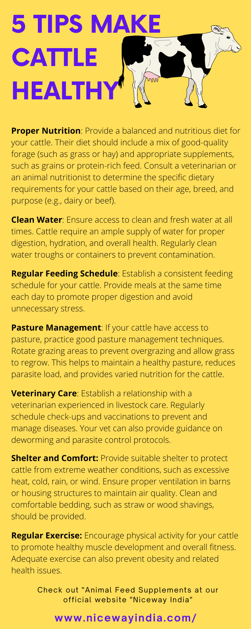 5 Tips to make cattle Healthy. To keep cattle healthy, there are… by