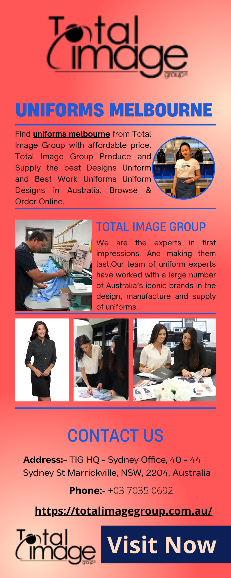Uniforms Melbourne Totalimage Group Medium