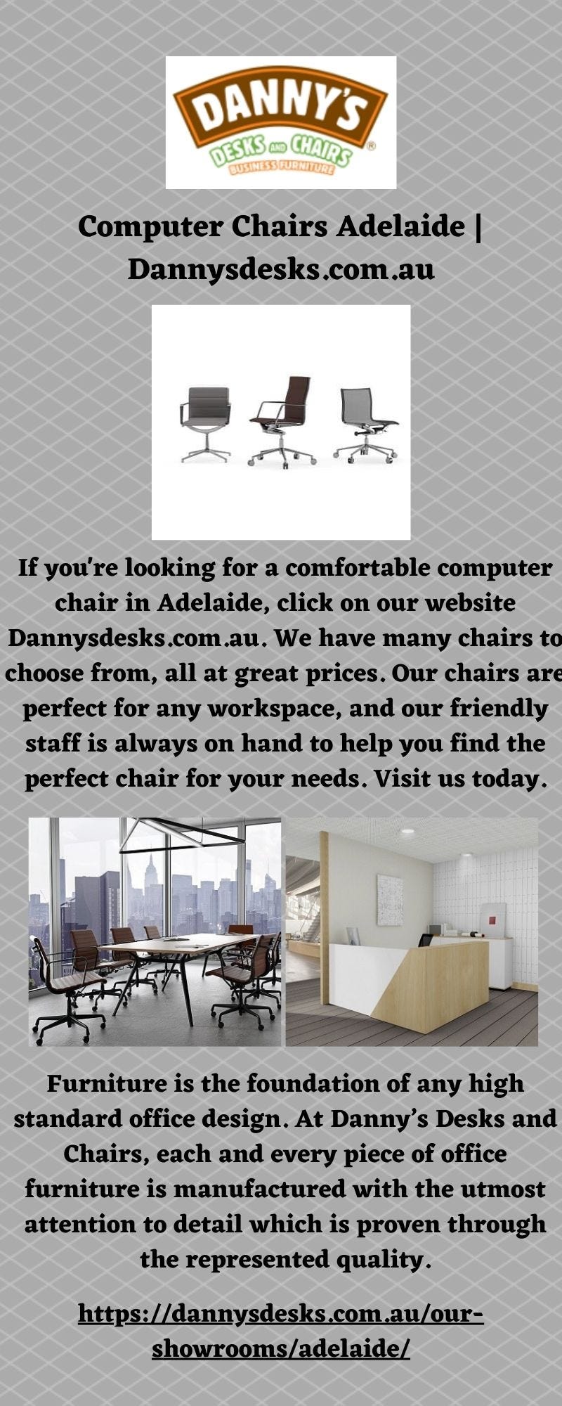 Computer Chairs Adelaide Danny's Desks and