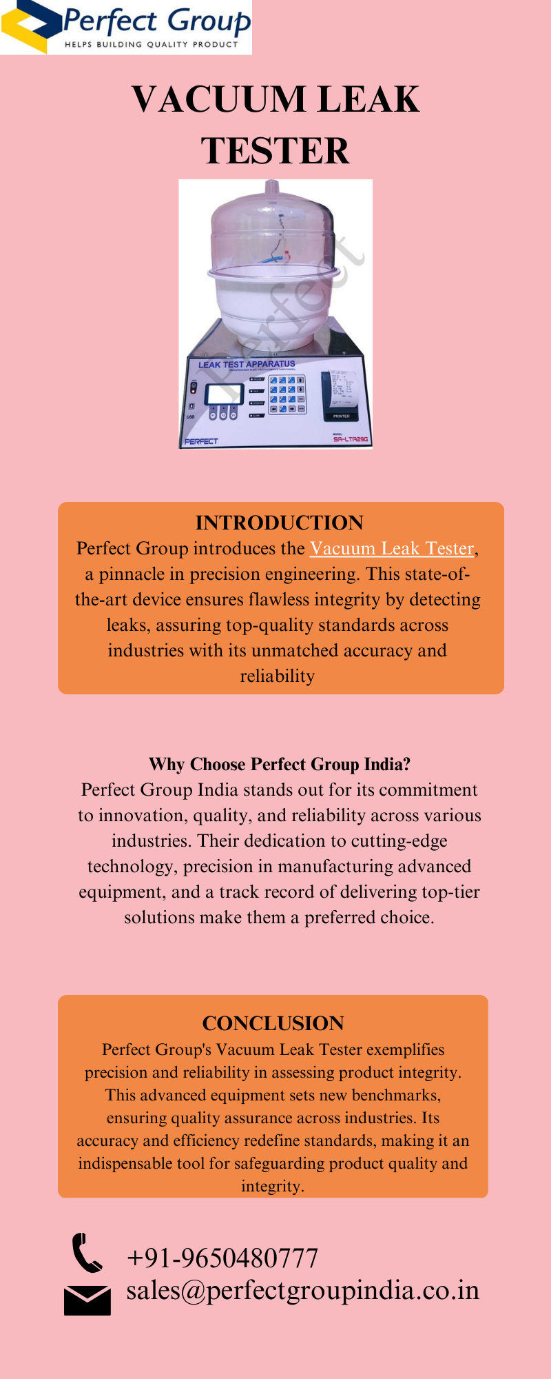 Vacuum Leak Tester itnseo62 Medium