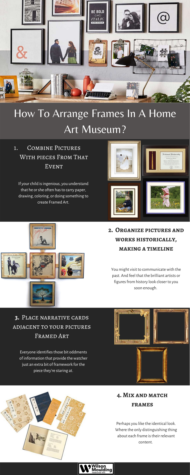 How To Arrange Frames in a Home Art Museum? by Wilson Moulding Medium