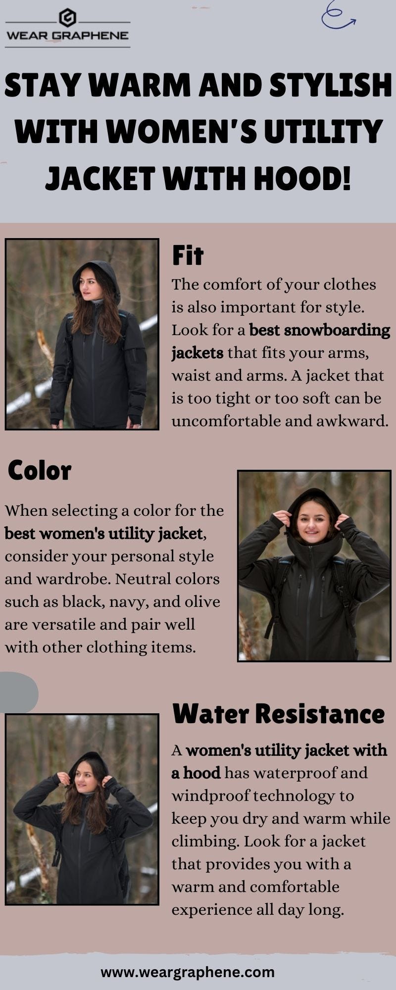 Warm utility jacket women's Clearance