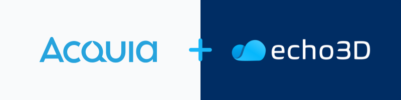 echo3D Integrates with Acquia’s DAM: Bridging the Gap Between 2D and 3D Digital Asset Management