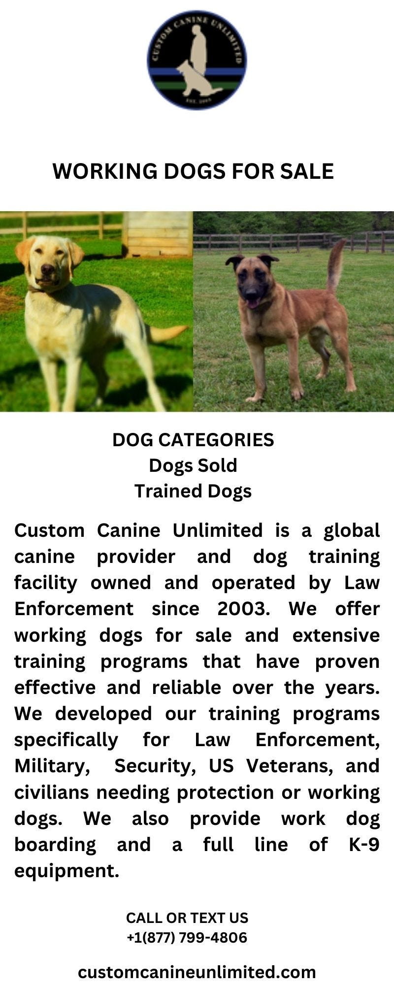Online Dog Handler Courses Custom Canine