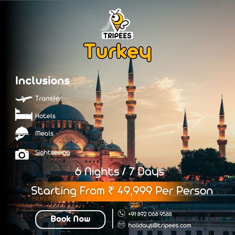 Turkey Tour Packages From Karachi 2018 Turkey Tour Package for 6 Nights 7 Day. | by Tripees Holidays | Apr