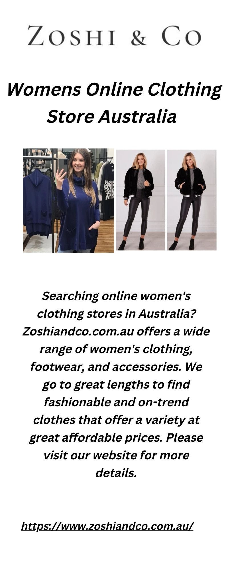 Womens Online Clothing Store Australia | Zoshiandco.com.au - Zoshiandco -  Medium
