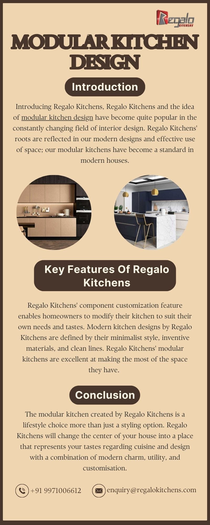 Modular Kitchen Design | Regalo Kitchens - Regalo Kitchens - Medium