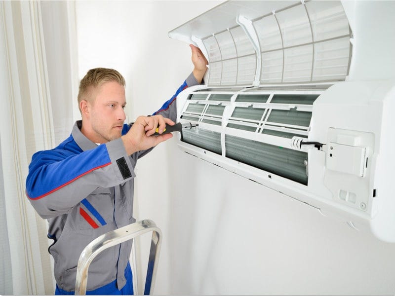 Window shop ac servicing