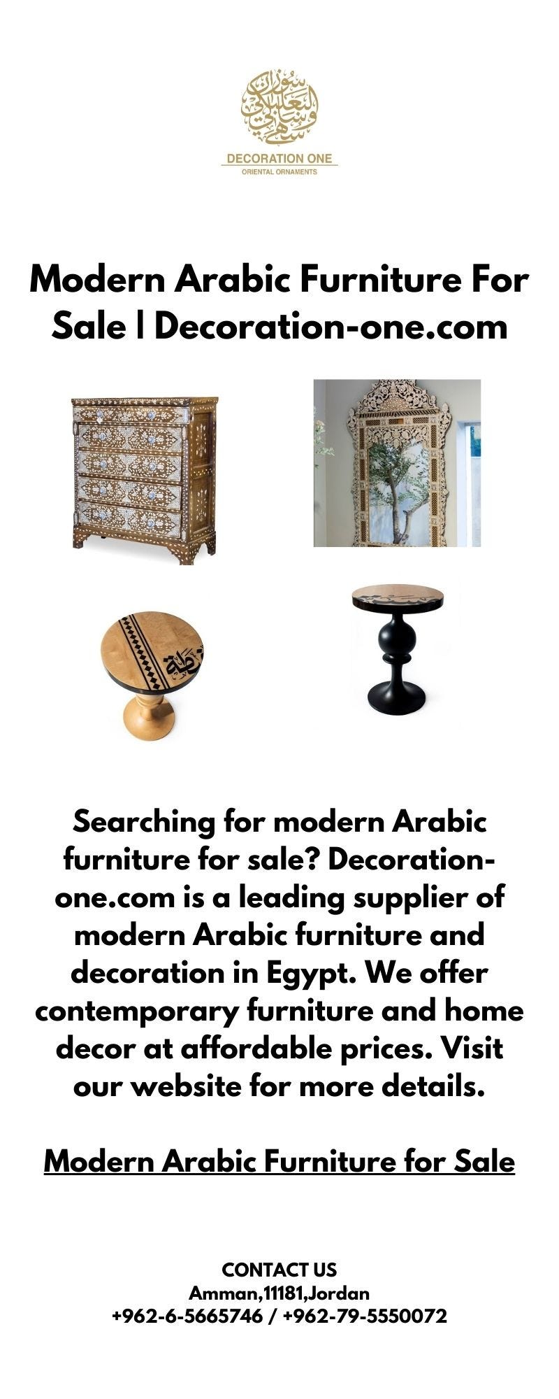 Modern Arabic Furniture for SaleModern Arabic Furniture For Sale