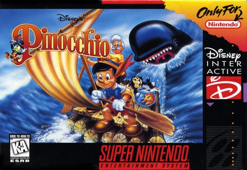 ballet hit Fantastiske Into the Vault: Pinocchio (SNES). Capcom and Disney were a powerful video…  | by Main Street Electrical Arcade | Medium