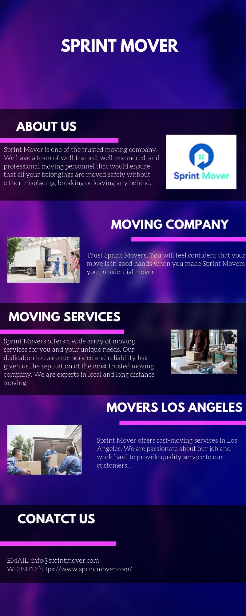 Best moving service sprint mover has a huge team of by jerry