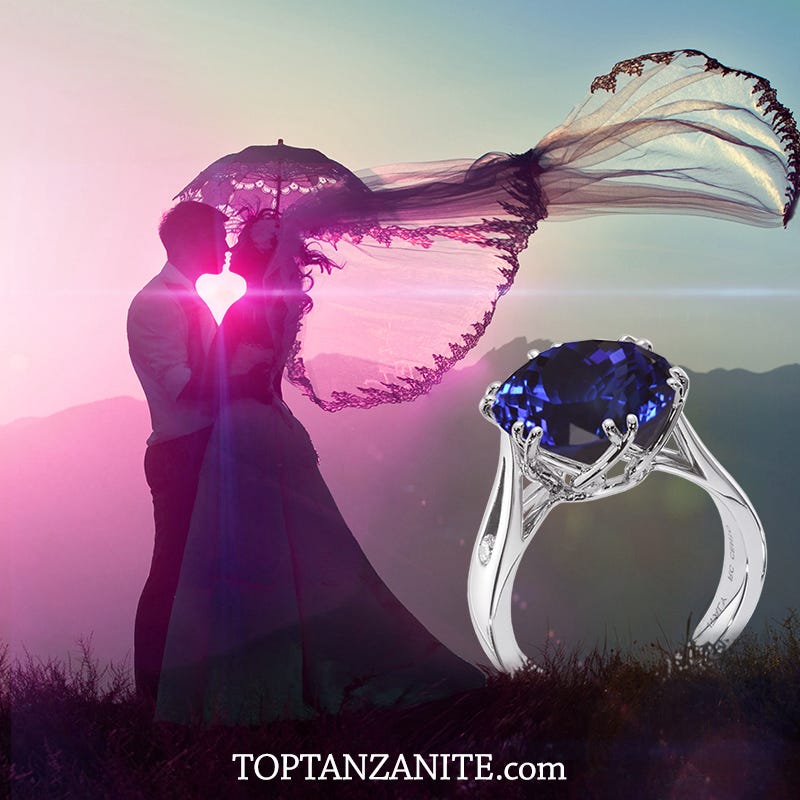 Pink sales tanzanite ring