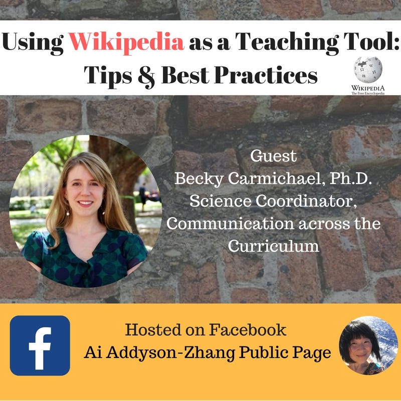 Using Wikipedia as a Teaching Tool Tips & Best Practices from a Wiki