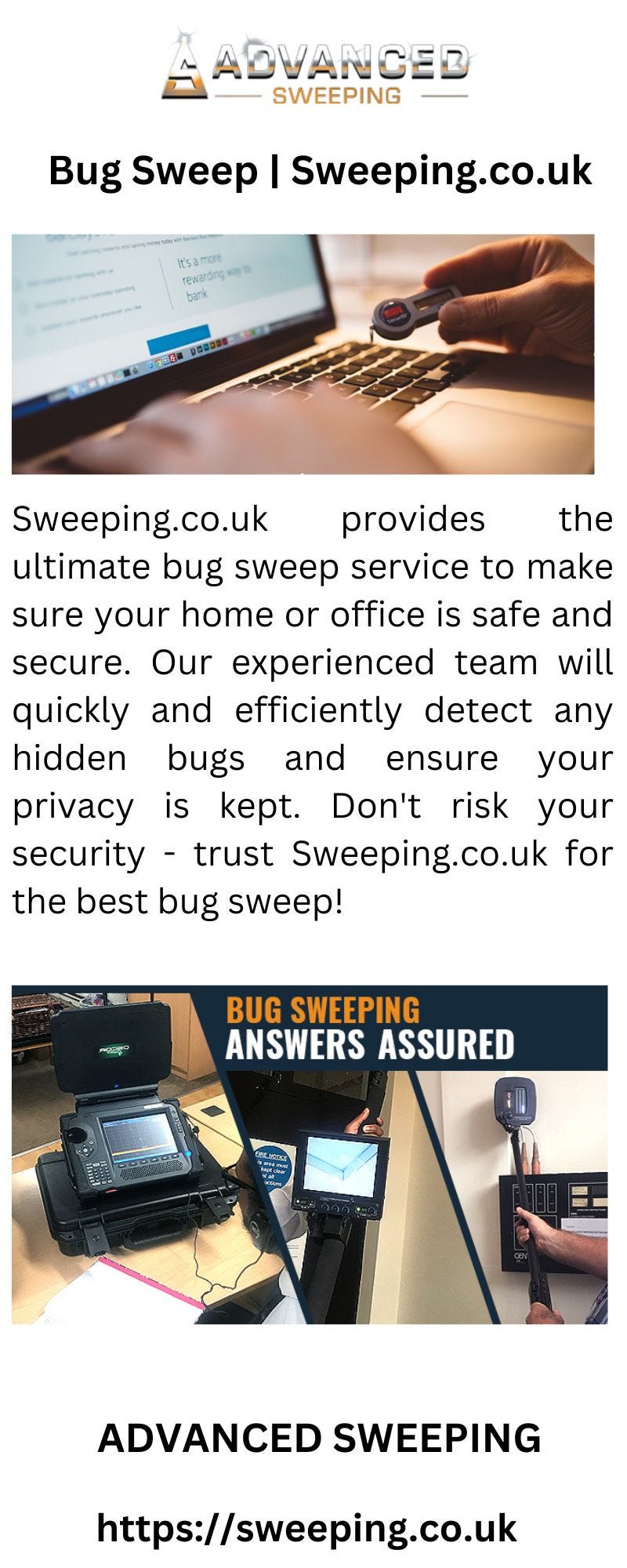 Bug Sweep Sweeping.co.uk ADVANCED SWEEPING Medium