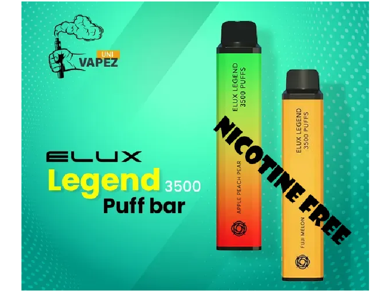 Elux Legend 3500 Puff bar 0% NO NICOTINE This elux nicotine-free vape ...