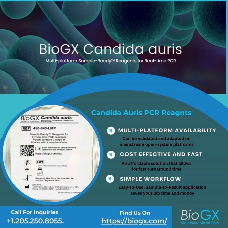 Candida auris pcr reagent BioGxinc Medium