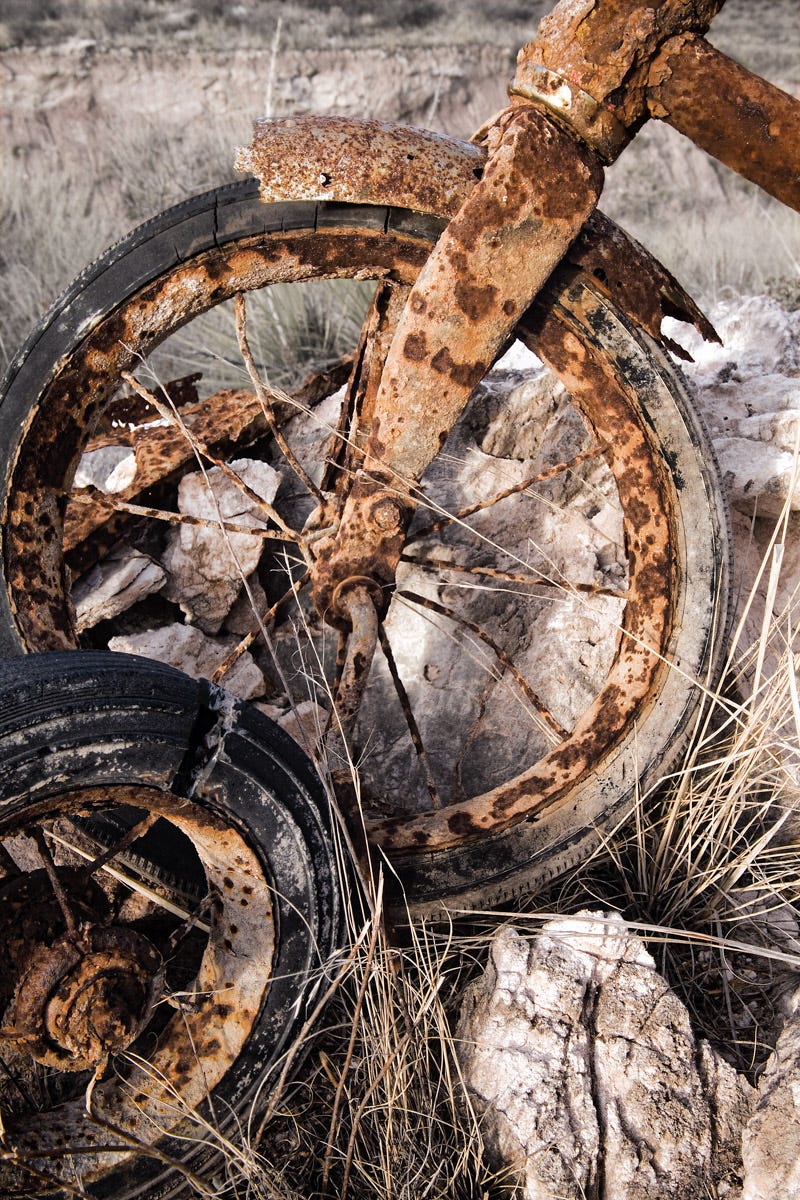 Where symbols of youth decay.