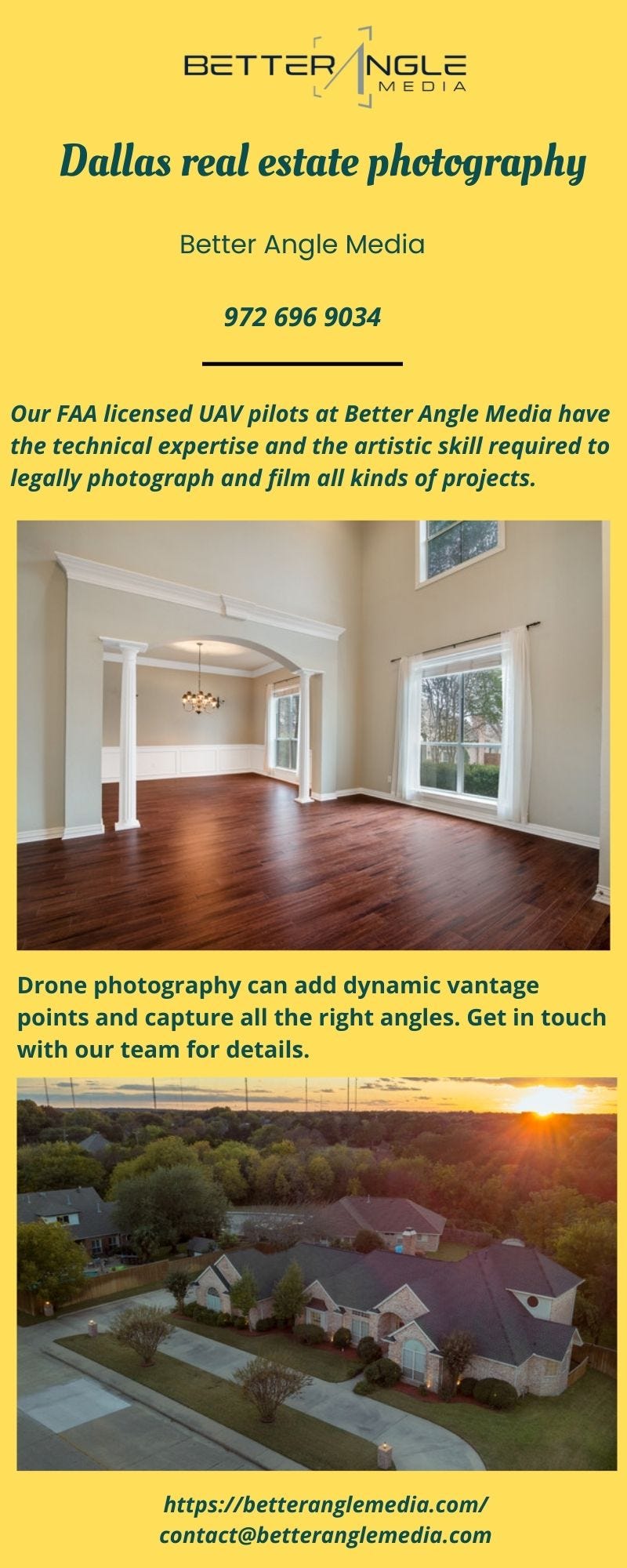 Dallas Real Estate Photography on Better Angle Media Betteranglemedia