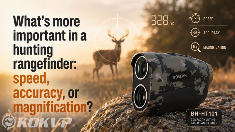 What’s more important in a hunting rangefinder: speed, accuracy, or magnification?
