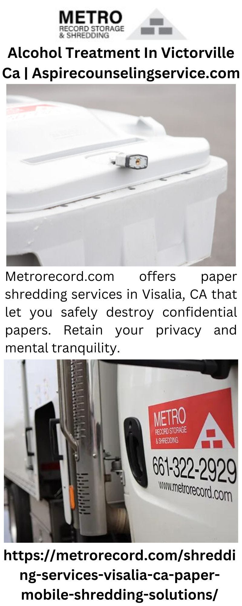 Paper Shredding Services Visalia Ca Metro Record