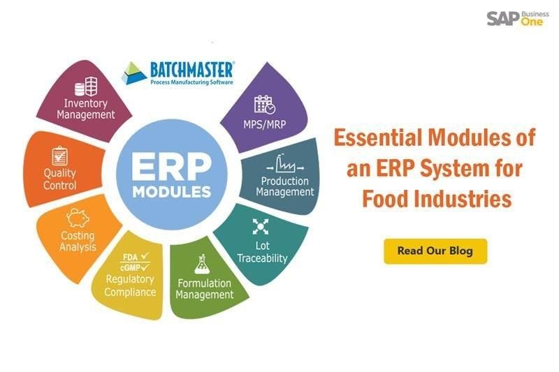 ERP Software for Food Manufacturing Industry Batchmaster Software