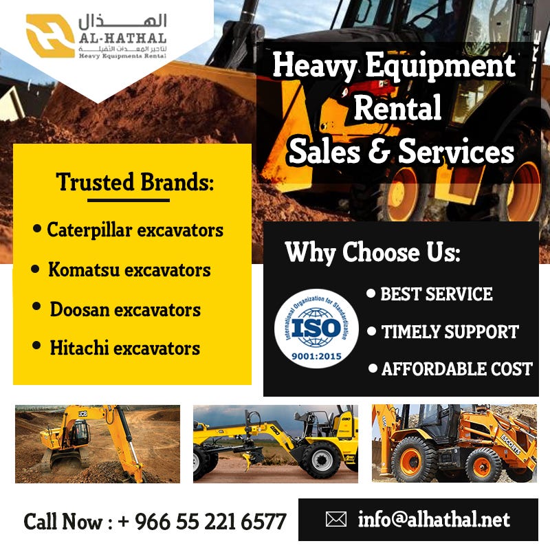 Heavy Equipment Rental Sales & Services Alhathal Heavy Equipment